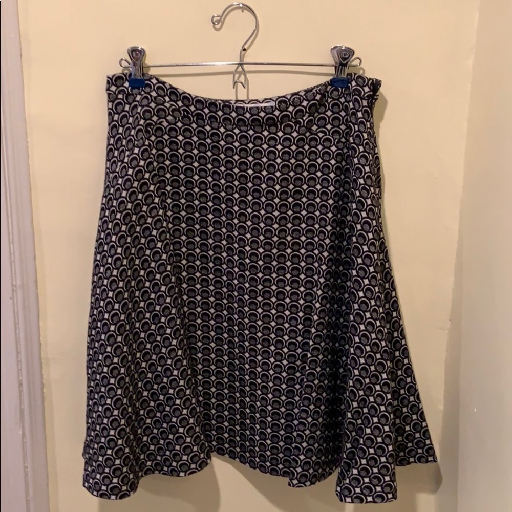 Boden wool blend knee length wool blend skirt